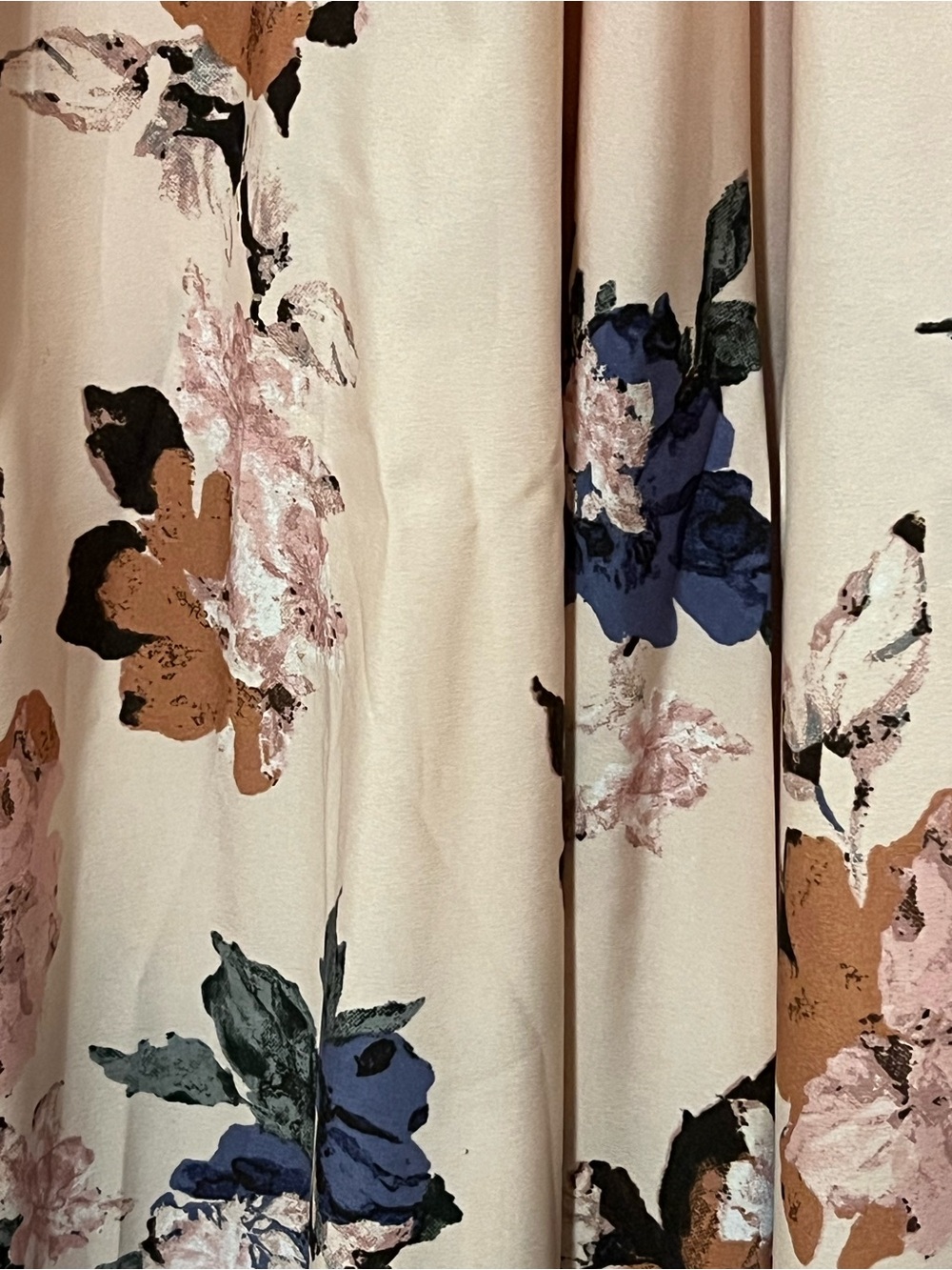 Cato Floral Maxi Skirt 22/24 Plus Pink Pocketed Tie Waist Cottagecore - Picture 3 of 5
